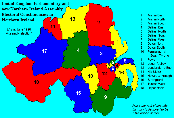 Northern Ireland Electoral Constituency [13kB]